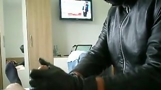 bottle,gloves,leather