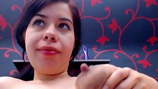 bottle,saggy tits,selfsuck