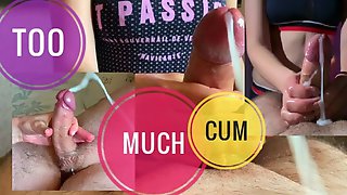 bottle,couple,cumshot compilation,femdom,handjob compilation