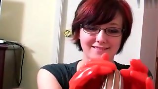 bottle,gloves,rubber